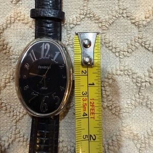 Armitron Black Leather Watch
